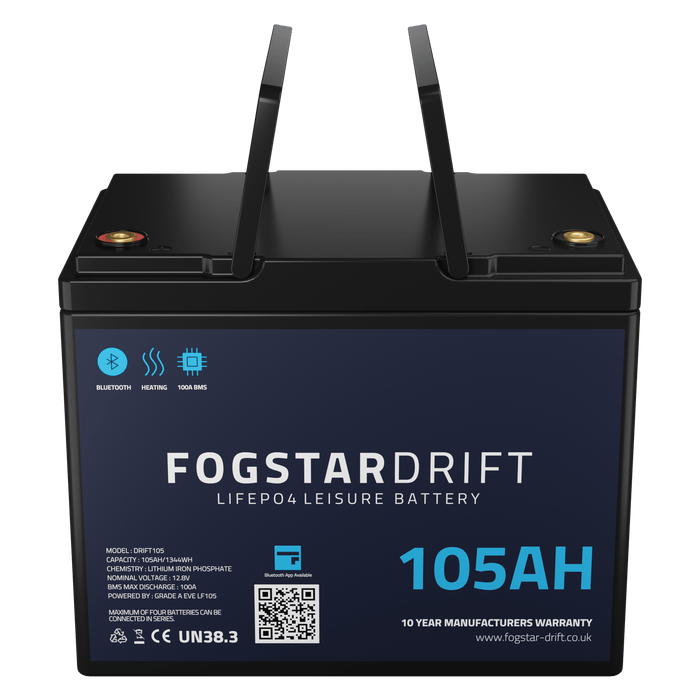 Lithium Leisure Battery - Fogstar Drift 12v 105Ah