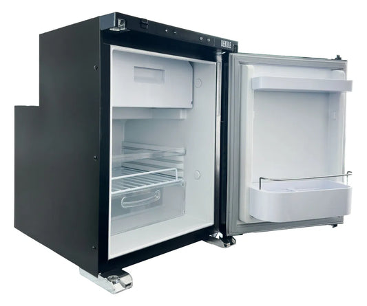 BEKULE - R50- 12/24v DC LG Compressor Fridge (Alpicool) Dual hinge- Black