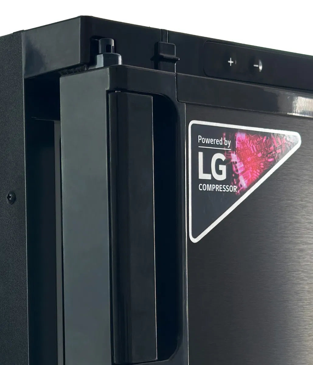 BEKULE - R50- 12/24v DC LG Compressor Fridge (Alpicool) Dual hinge- Black