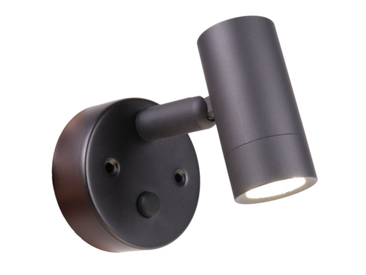 Nano 12V LED Spot Light With USB Socket - Black Neutral White