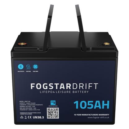 Lithium Leisure Battery - Fogstar Drift 12v 105Ah