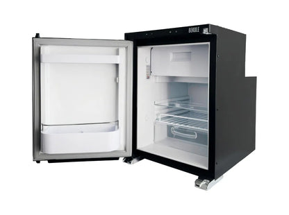 BEKULE - R50- 12/24v DC LG Compressor Fridge (Alpicool) Dual hinge- Black