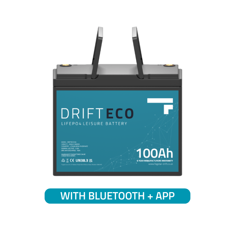 Fogstar Drift ECO 12V 100Ah Lithium Leisure Battery + Bluetooth